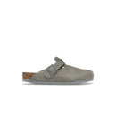 Birkenstock Boston Soft Footbed Suede Stone Coin