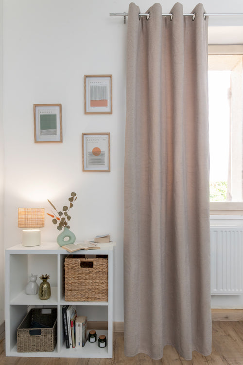 Curtain + 8 Eyelets - Osiris - Taupe