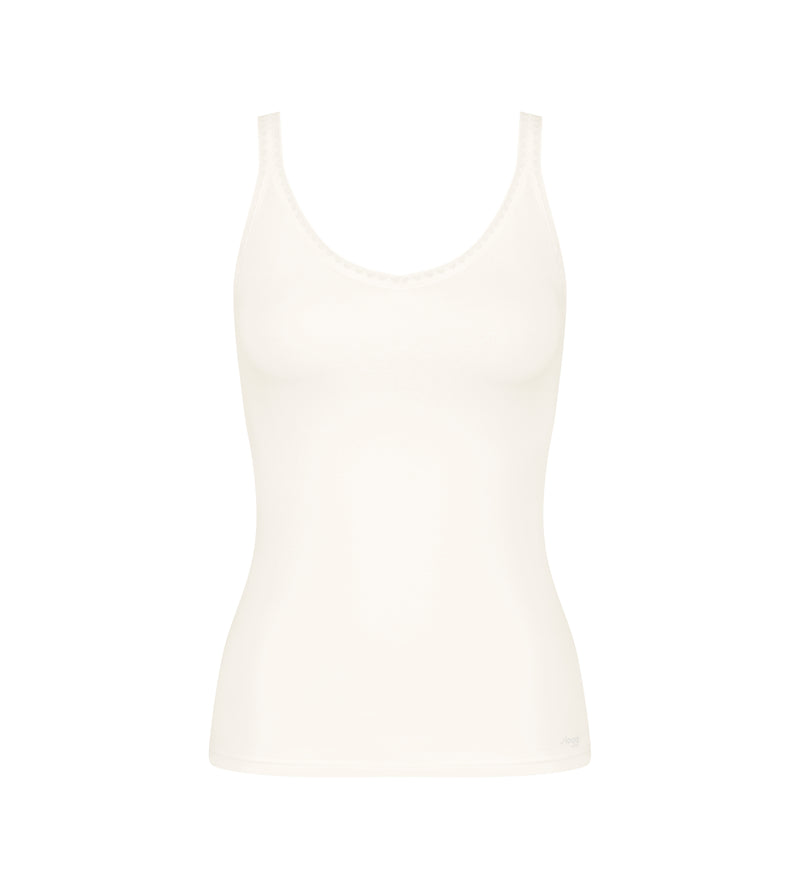 Caraco Fines Bretelles Lot De 2 Sloggi Go Shirt 01 C2P - Silk White