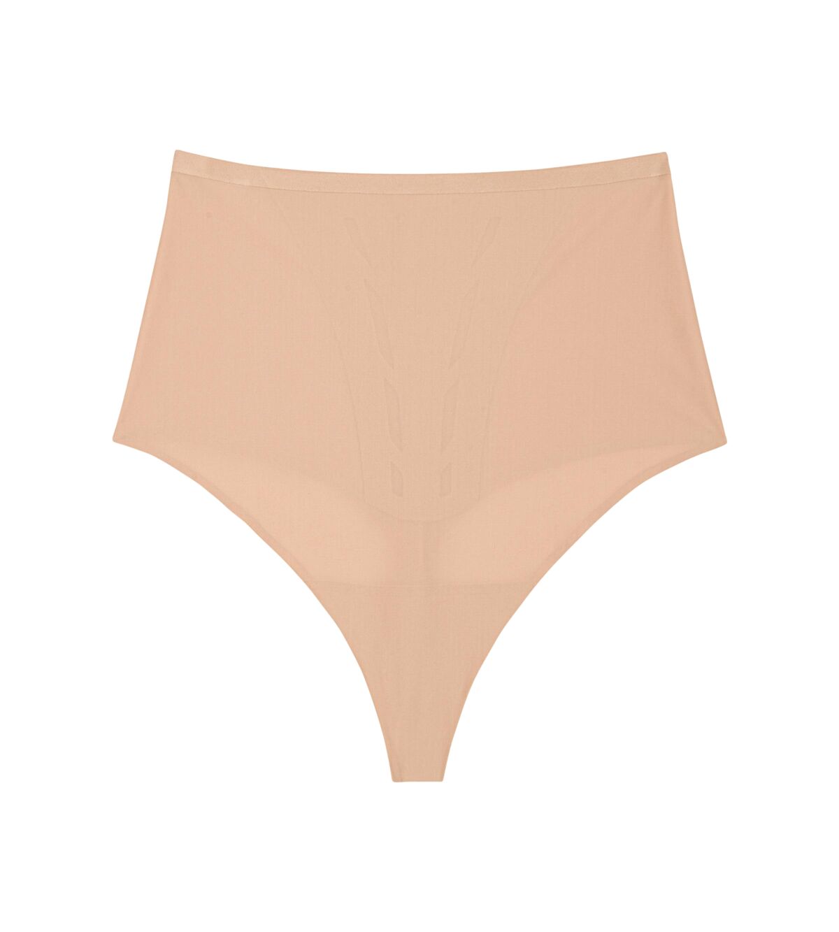Tanga Triumph Shape Smart Highwaist String - Neutral Beige