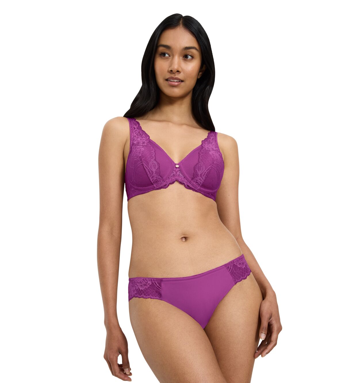 Wild Peony Florale Wp Underwired Bra - Purple