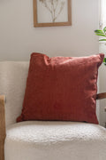 Removable Cushion Cover With Piping - Osiris - Terracotta