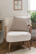 Removable Cushion Cover With Piping - Osiris - Taupe