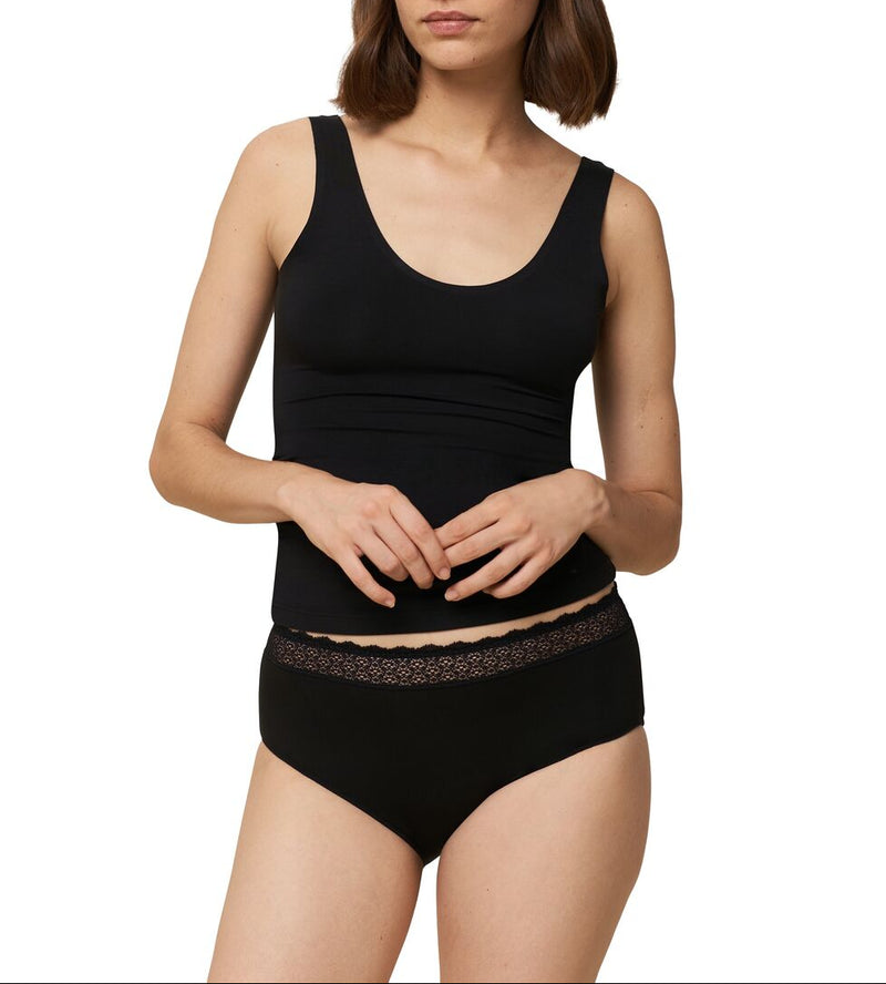 Slip Taille Haute Lot De 3 Feel Of Modal Midi 3P - Black