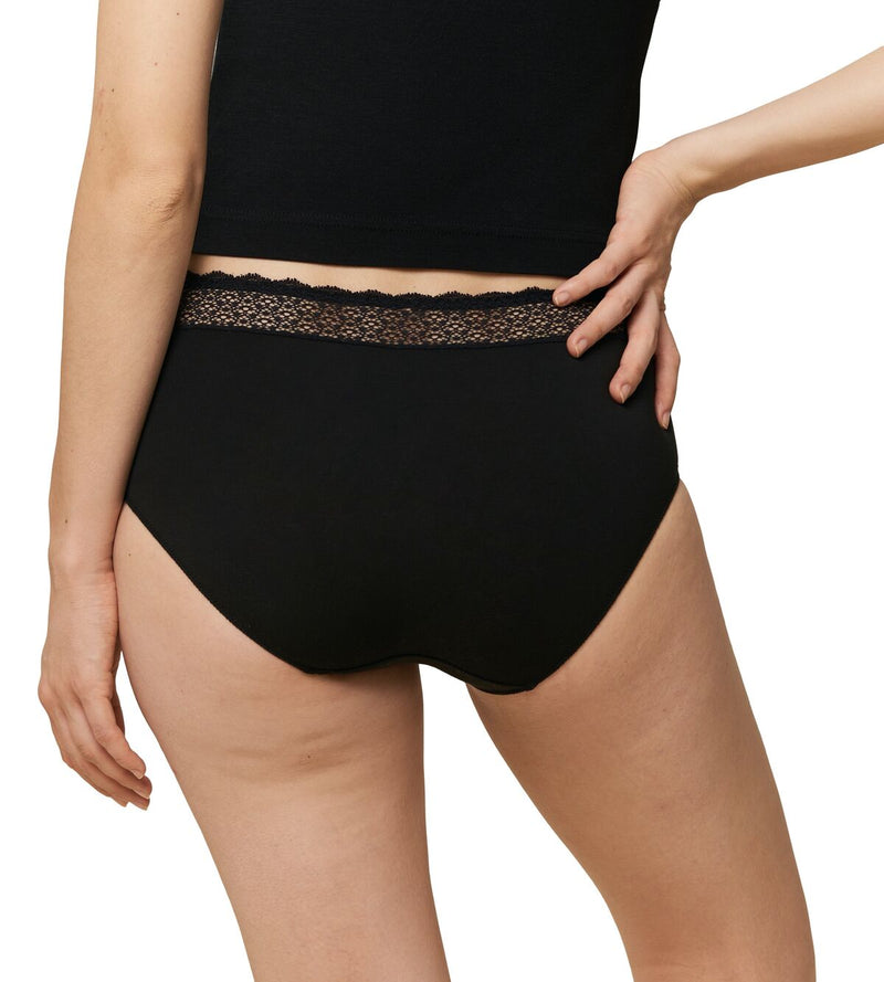 Slip Taille Haute Lot De 3 Feel Of Modal Midi 3P - Black