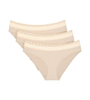 Slip Échancré Lot De 3 Feel Of Modal Tai 3P - Creamy Dream