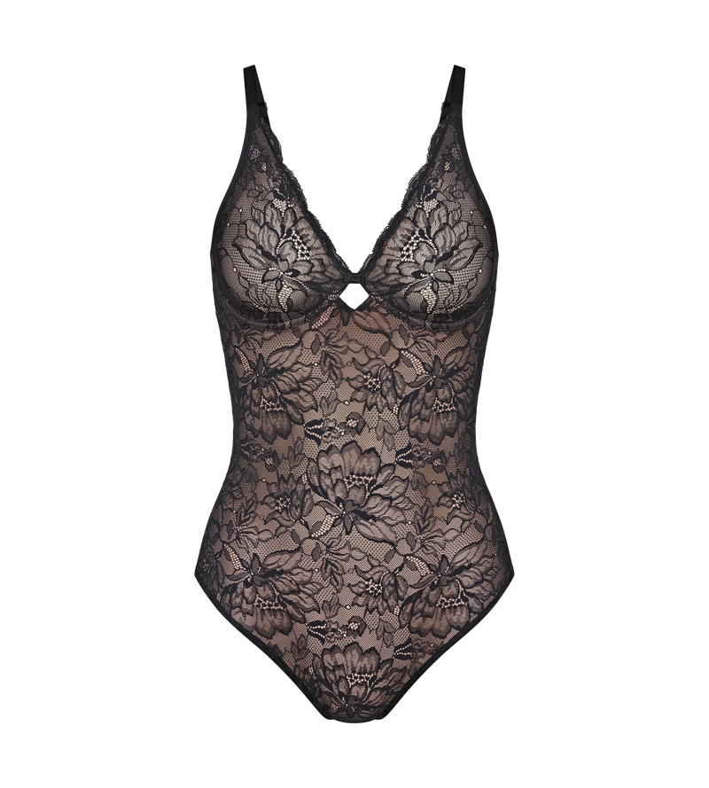 Body Sans Armatures Amourette Charm Bs - Black