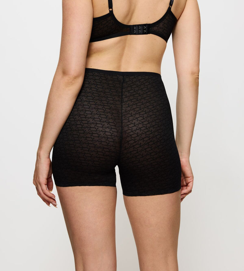 Shorty Couvrant Triumph Signature Sheer Shorts - Black