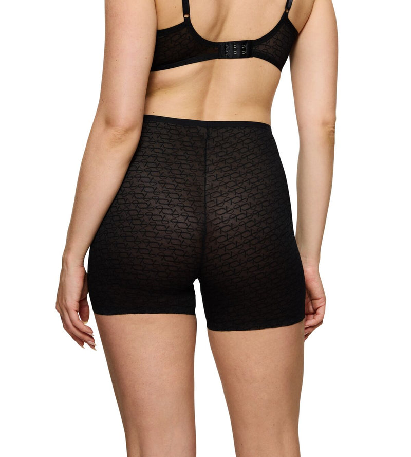 Shorty Couvrant Triumph Signature Sheer Shorts - Black