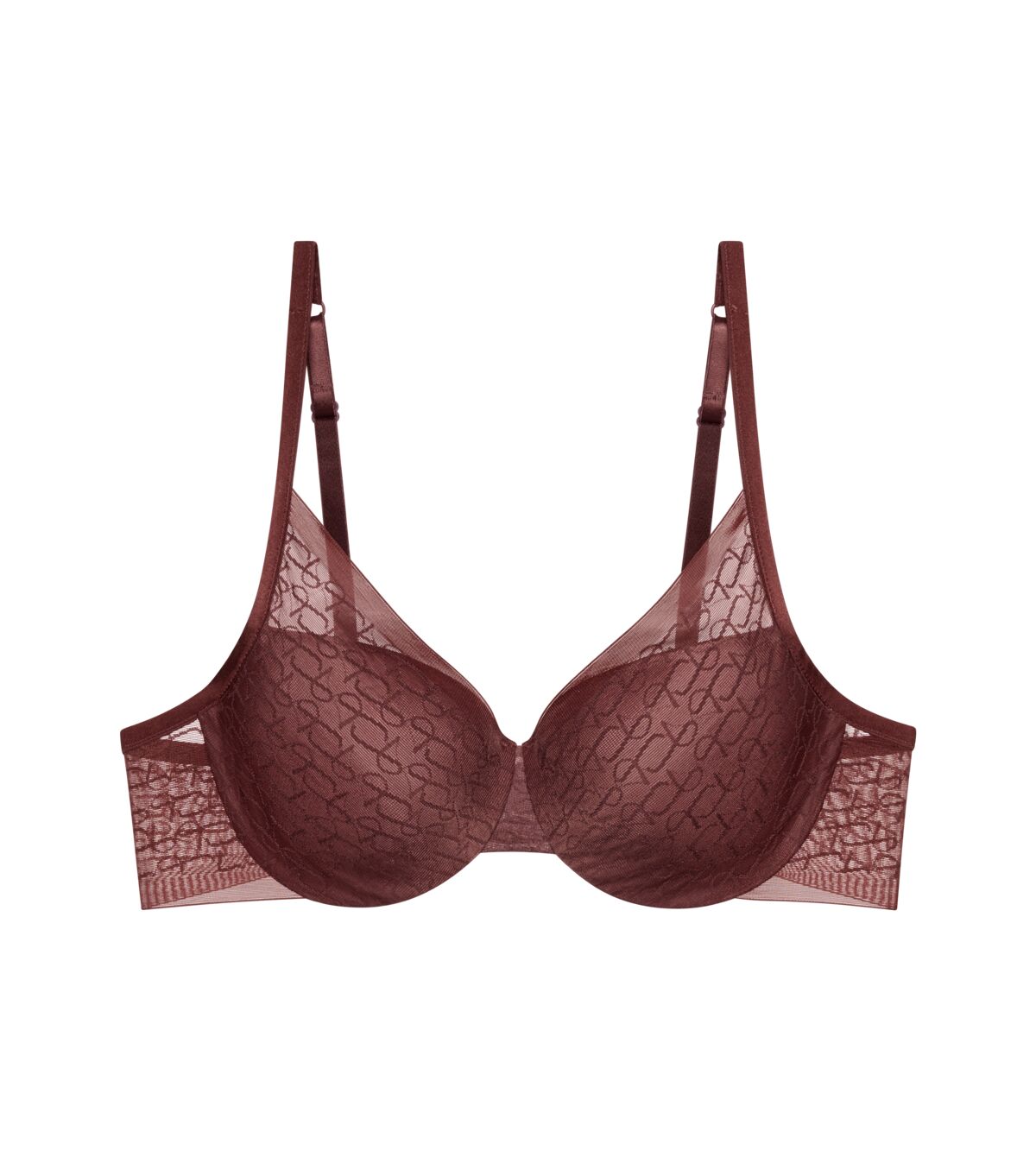 Triumph Signature Sheer WHP Ex Ampliforme Balconette Bra - Decadent Chocolate