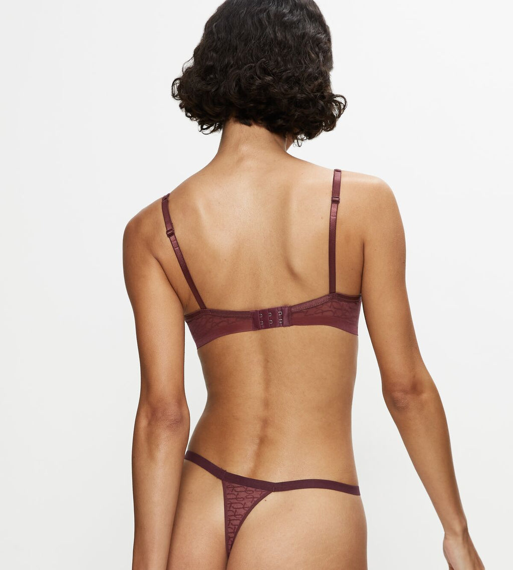 Triumph Signature Sheer WHP Ex Ampliforme Balconette Bra - Decadent Chocolate