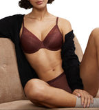 Triumph Signature Sheer WHP Ex Ampliforme Balconette Bra - Decadent Chocolate