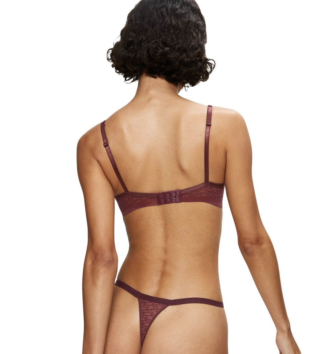 Triumph Signature Sheer WHP Ex Ampliforme Balconette Bra - Decadent Chocolate