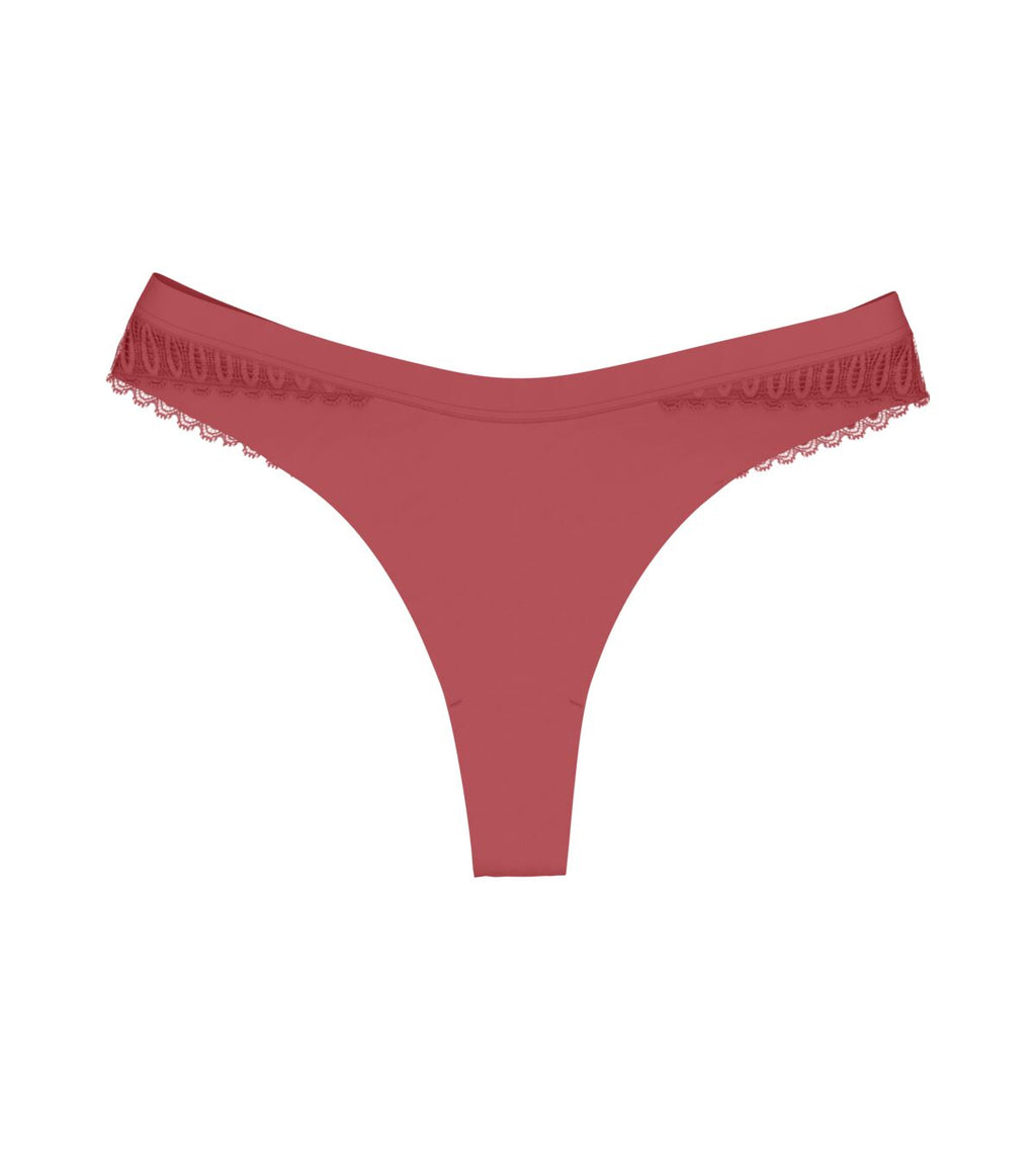 Tanga Aura Spotlight T High Leg String - Strawberry Allure