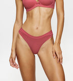 Tanga Aura Spotlight T High Leg String - Strawberry Allure