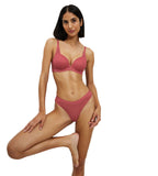 Tanga Aura Spotlight T High Leg String - Strawberry Allure