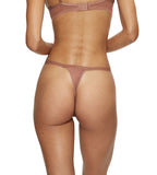Triumph Signature Sheer String Brazilian Thong - Toasted Almond