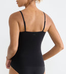 Caraco Fines Bretelles Sloggi Go Ribbed Spaghetti Top - Black