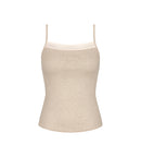 Caraco Fines Bretelles Sloggi Go Ribbed Spaghetti Top - Grey Combination