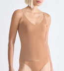 Caraco Fines Bretelles Sloggi Zero Feel 2.0 Spaghetti Top - Nostalgic Brown