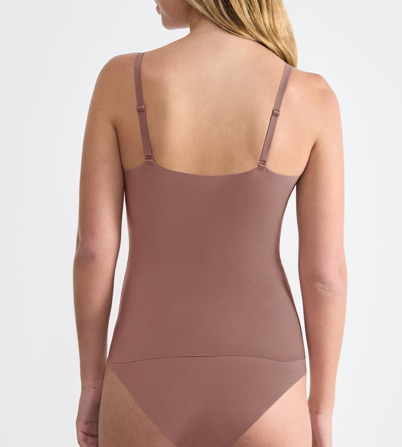 Caraco Fines Bretelles Sloggi Zero Feel 2.0 Spaghetti Top - Cacao