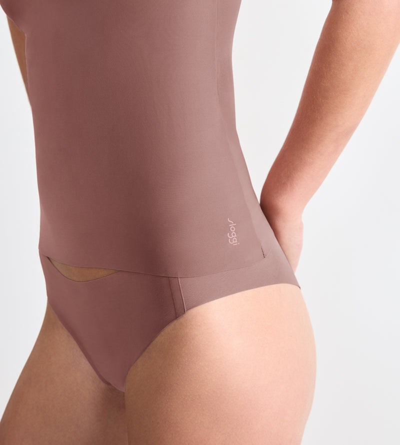 Caraco Fines Bretelles Sloggi Zero Feel 2.0 Spaghetti Top - Cacao