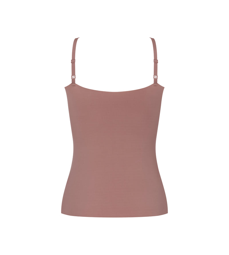 Caraco Fines Bretelles Sloggi Zero Feel 2.0 Spaghetti Top - Cacao