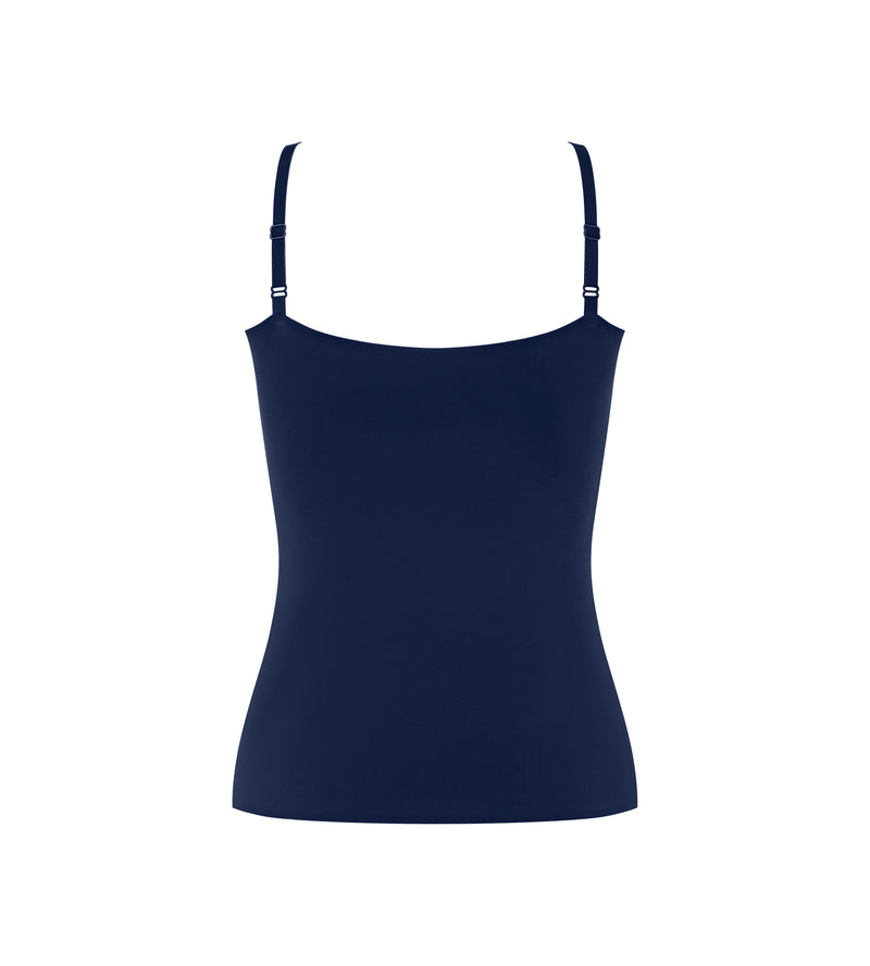 Caraco Fines Bretelles Sloggi Zero Feel 2.0 Spaghetti Top - Navy Blue
