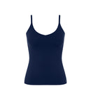 Caraco Fines Bretelles Sloggi Zero Feel 2.0 Spaghetti Top - Navy Blue