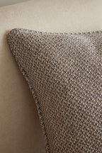 Removable Cushion Cover With Piping - Atlas - Pebble