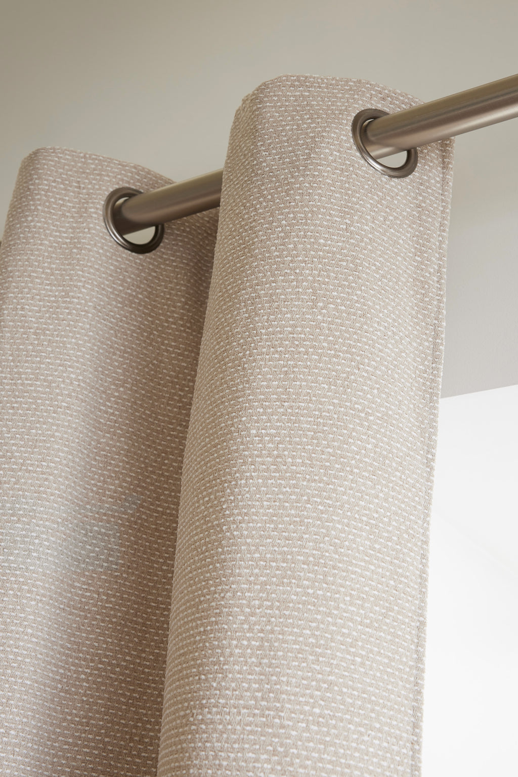 Curtain + 8 Eyelets - Elios - Taupe