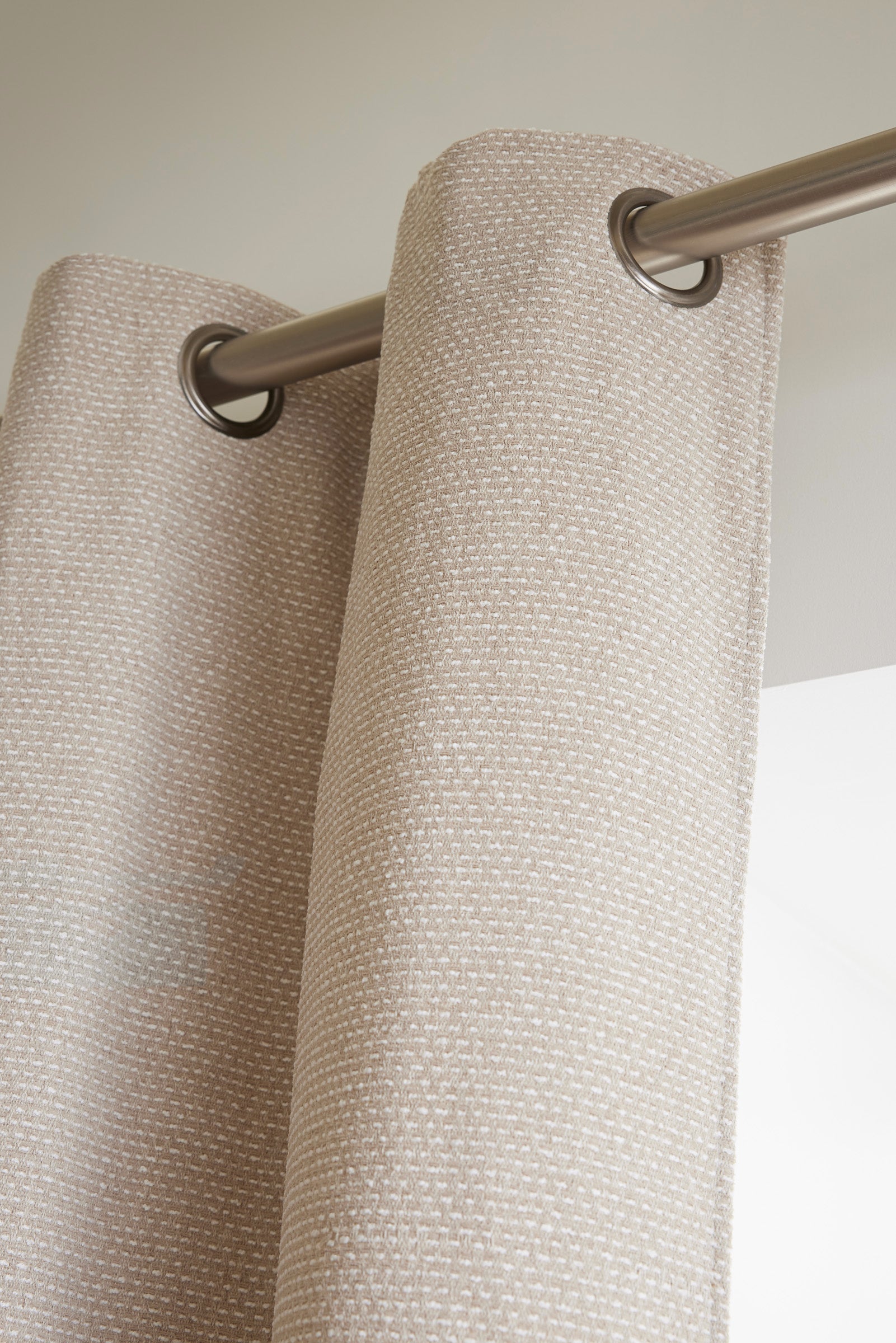 Curtain + 8 Eyelets - Elios - Taupe