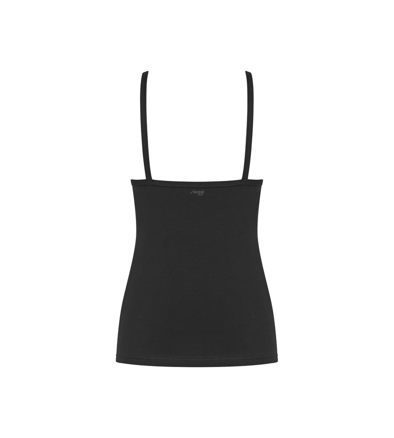 Caraco Fines Bretelles Sloggi Ever Ease Spaghetti Shirt - Black