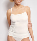 Caraco Fines Bretelles Sloggi Ever Ease Spaghetti Shirt - Silk White