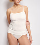 Caraco Fines Bretelles Sloggi Ever Ease Spaghetti Shirt - Silk White