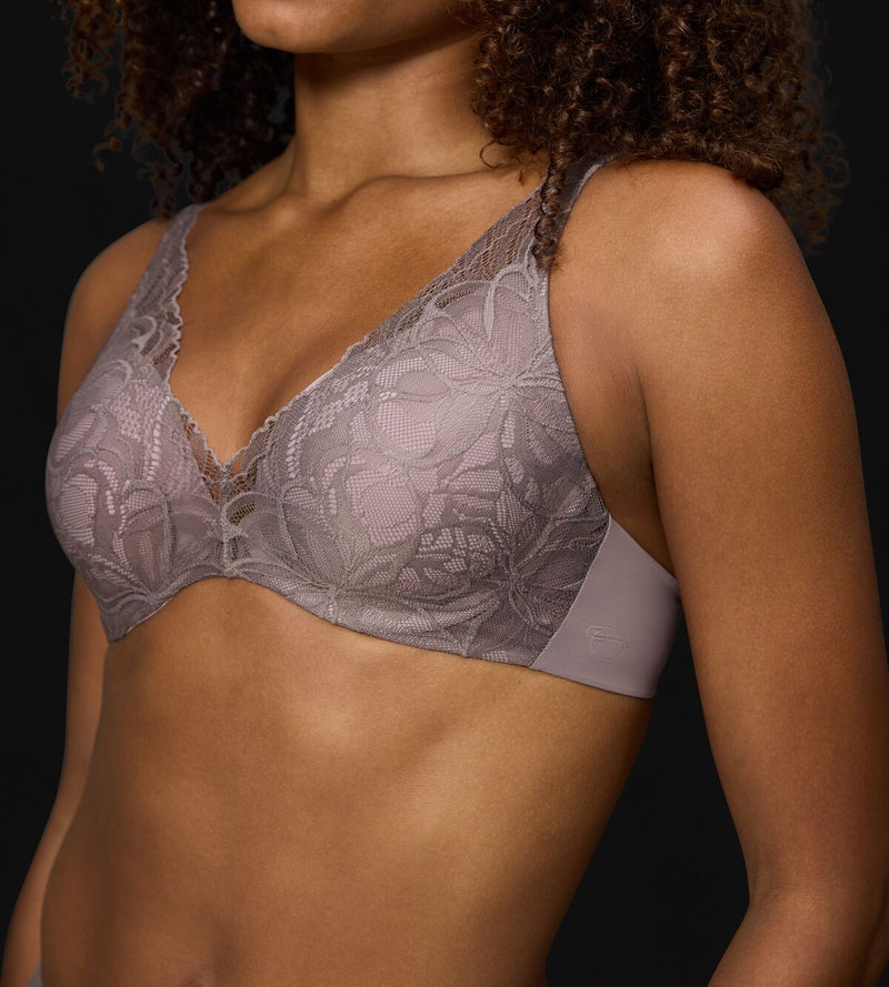 Soutien-Gorge Ampliforme Body Make-Up Illusion Lace Wp - Pigeon Grey