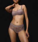 Body Make-Up Illusion Lace Shorty - Paloma Gris