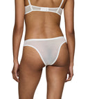Slip Brésilien Delightful Spotlight Brazilian - Silk White