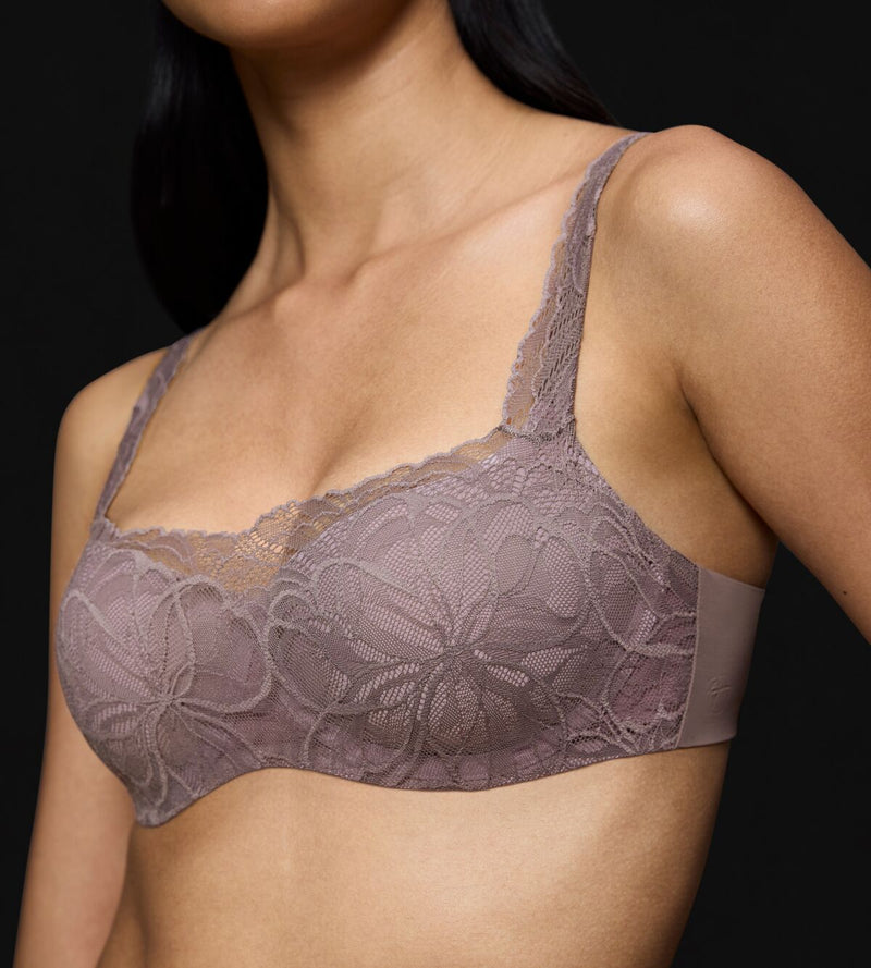 Balconette Ampliforme Body Make-Up Illusion Lace Balconette - Gris Paloma