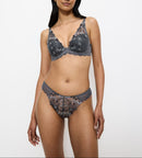Slip Brésilien Taille Haute Sensual Spotlight Highleg Brazilian - Pebble Grey