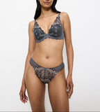 Slip Brésilien Taille Haute Sensual Spotlight Highleg Brazilian - Pebble Grey
