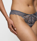 Slip Brésilien Taille Haute Sensual Spotlight Highleg Brazilian - Pebble Grey
