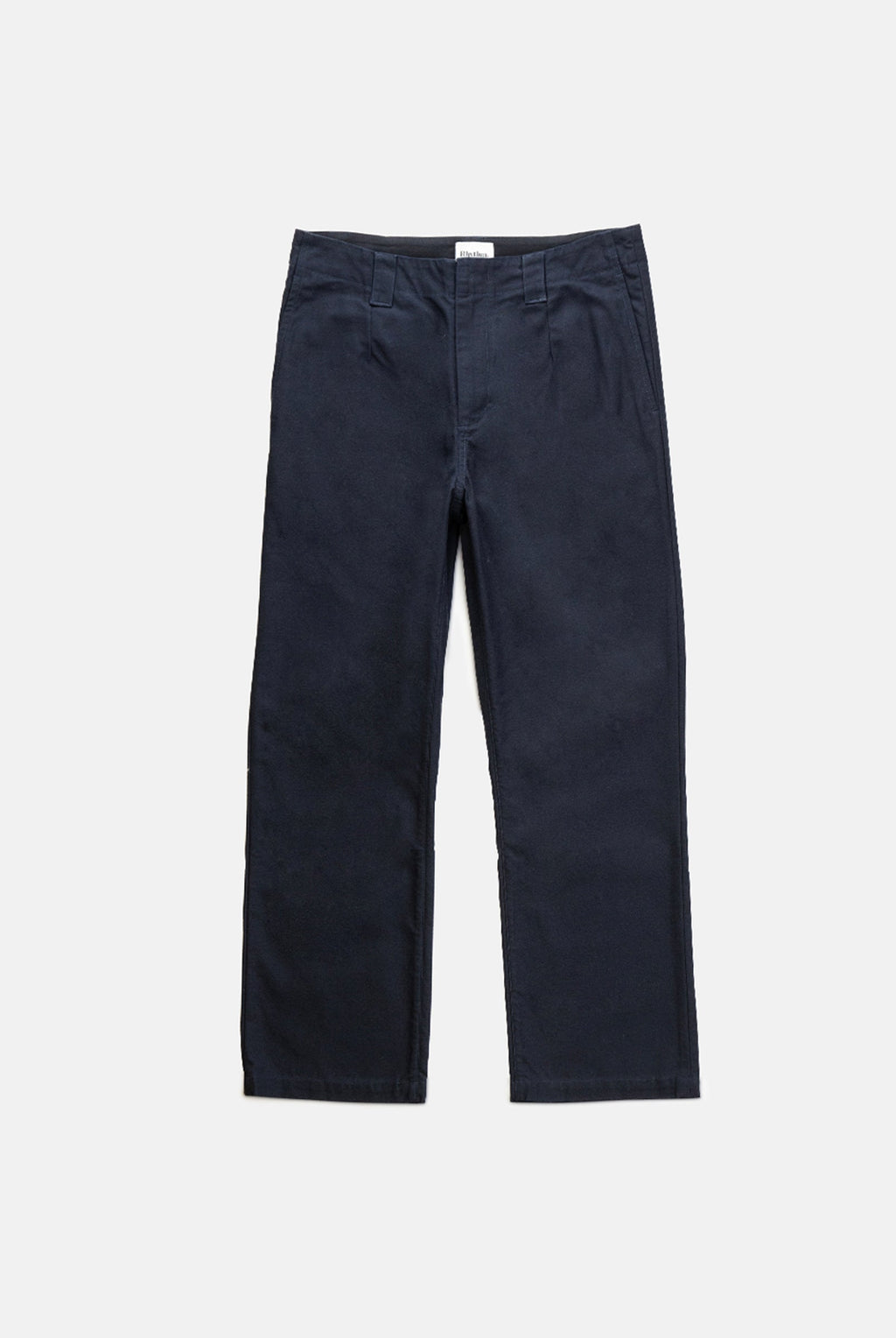 Pantalón Slub Pleated Chino - Navy - Hombre