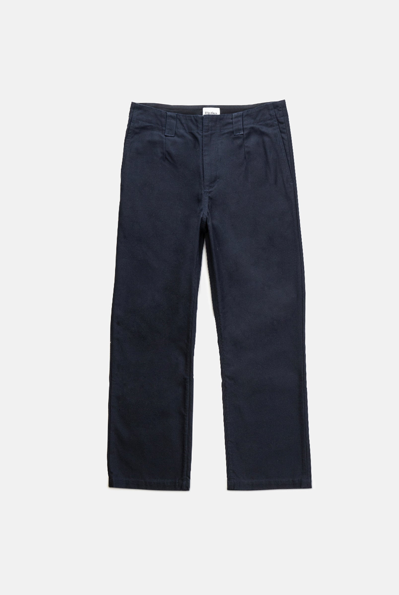 Pantalón Slub Pleated Chino - Navy - Hombre