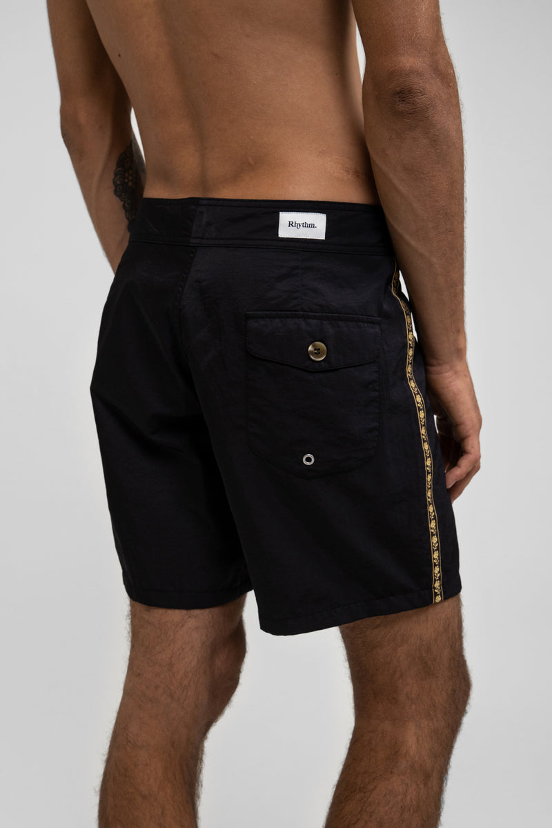 Rhythm - Short De Bain Heritage Trunk - Black - Homme