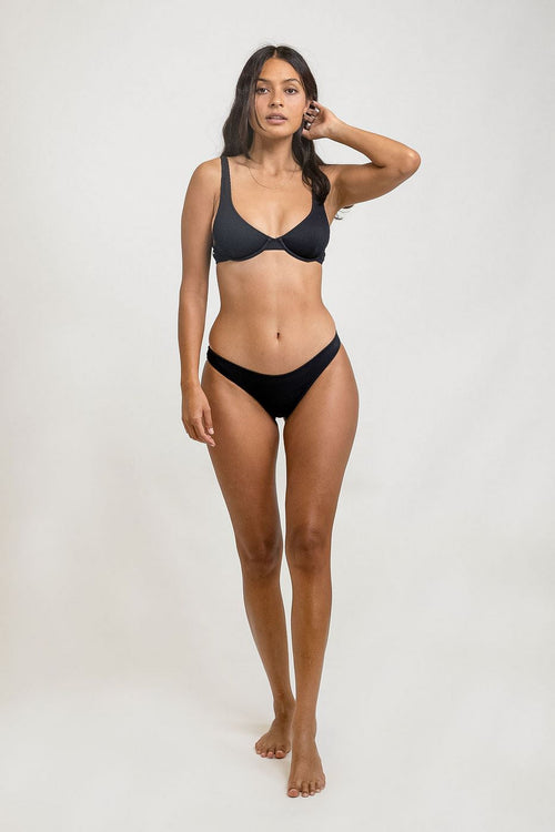 Rhythm - Palm Springs Underwire Bikini Top - Black - Women