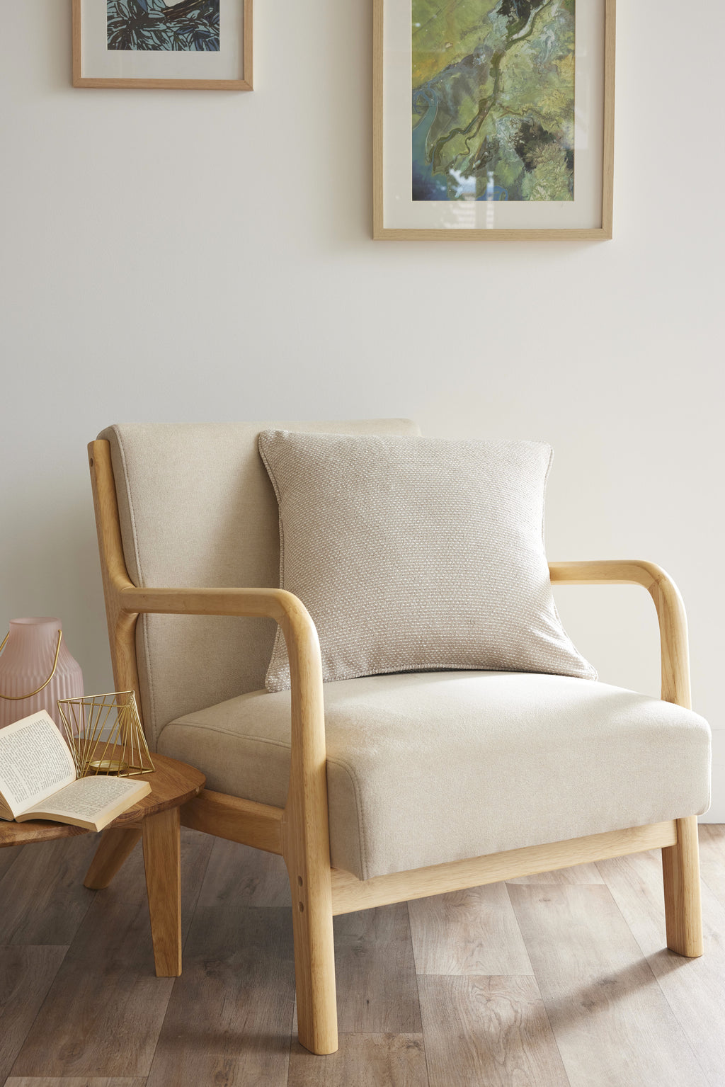 Removable Cushion Cover With Piping - Elios - Taupe