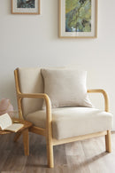 Coussin Déhoussable Avec Passepoil - Elios - Taupe