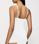 Caraco Fines Bretelles Feel Of Modal Spaghetti Top - White