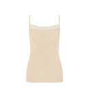 Caraco Fines Bretelles Feel Of Modal Spaghetti Top - Creamy Dream
